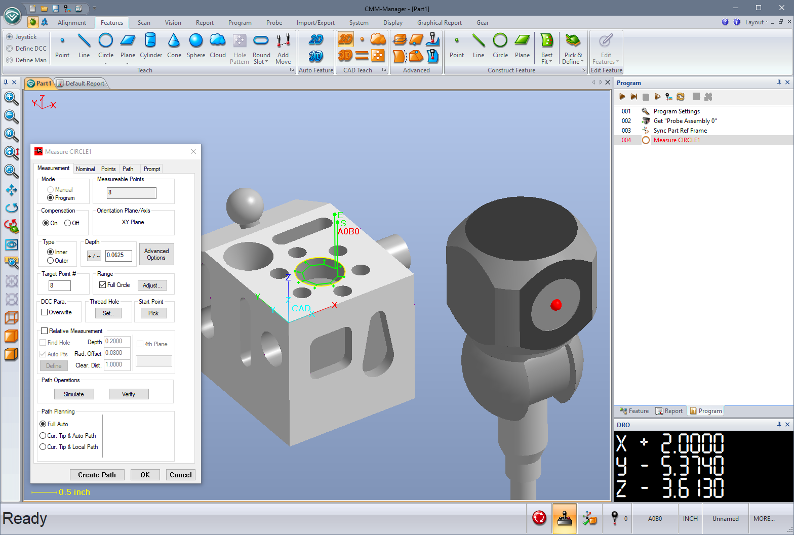 CMM-Manager Classic Measure UI