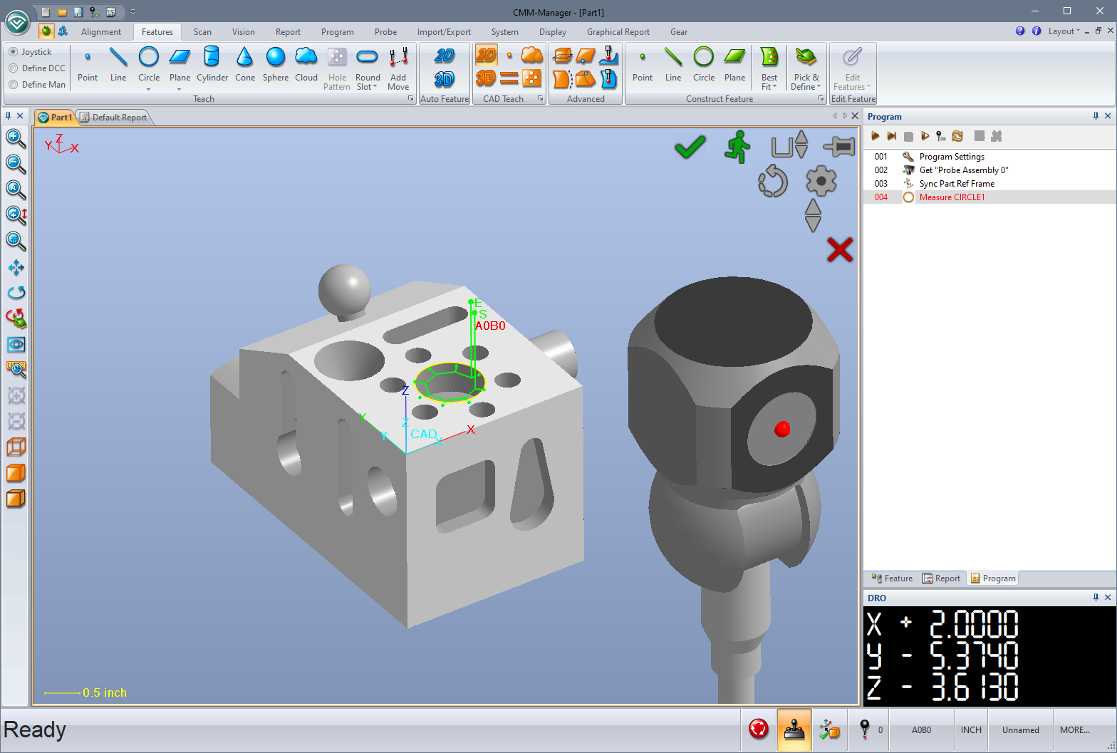 CMM-Manager Simplified Measure UI