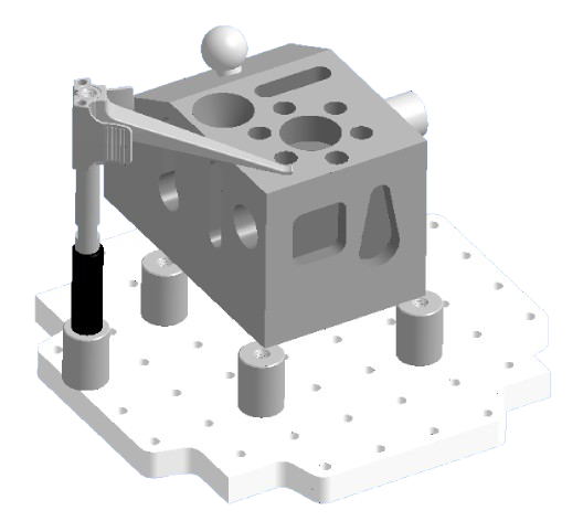 CMM-Manager Demo Part with Fixture