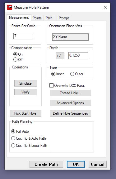CAD Measure hole pattern